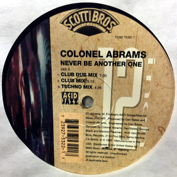 Colonel Abrams-Never Be Another One