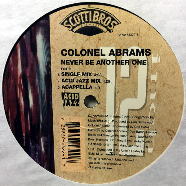 Colonel Abrams-Never Be Another One_2