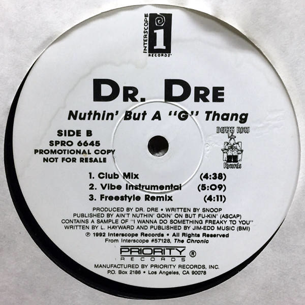 Dr. Dre-Nuthin' But A "G" Thang_2