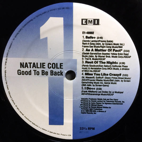 Natalie Cole-Good To Be Back_5