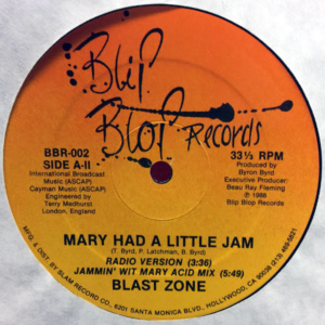 A. Mary Had A Little Jam (12" Version) B1. Mary Had A Little Jam (Radio Version) B2. Mary Had A Little Jam (Jammin' Wit Mary Acid Mix)