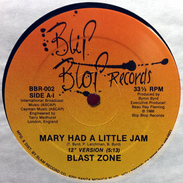 A. Mary Had A Little Jam (12" Version) B1. Mary Had A Little Jam (Radio Version) B2. Mary Had A Little Jam (Jammin' Wit Mary Acid Mix)_2