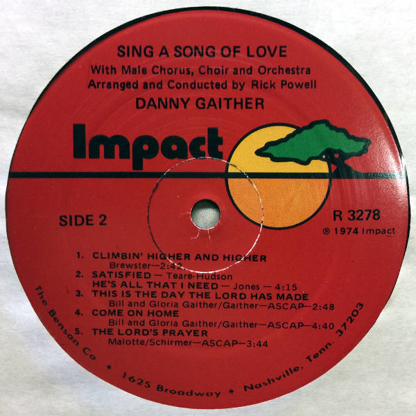 Danny Gaither-Sing A Song Of Love_4