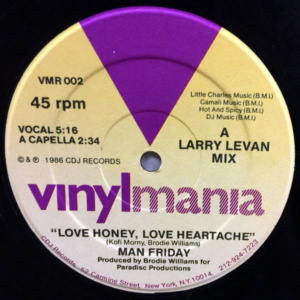 Man Friday-Love Honey, Live Heartache