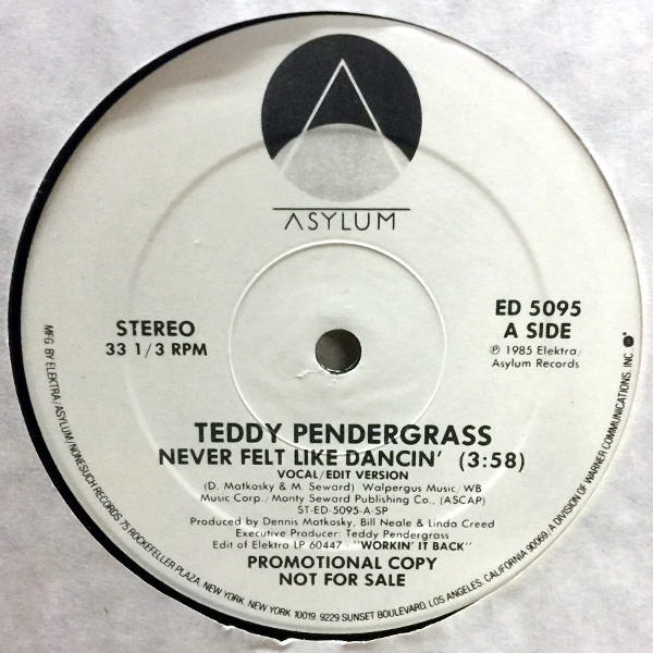 Teddy Pendergrass-Never Felt Like Dancin'