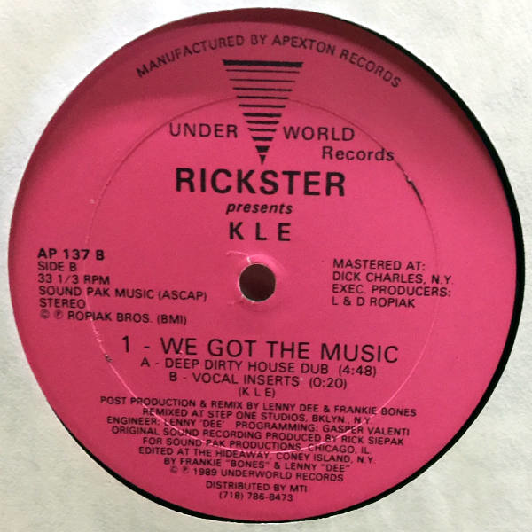 Rickster Presents KLE-We Got The Music_2