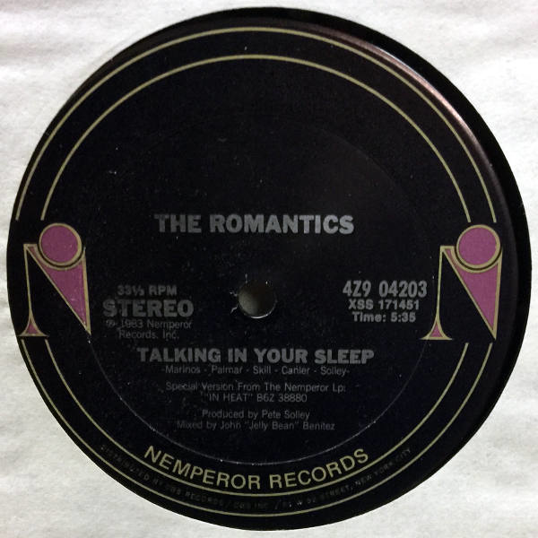 The Romantics-Talking In Your Sleep