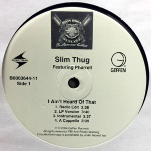 Slim Thug-I Ain't Heard Of That-3 Kings