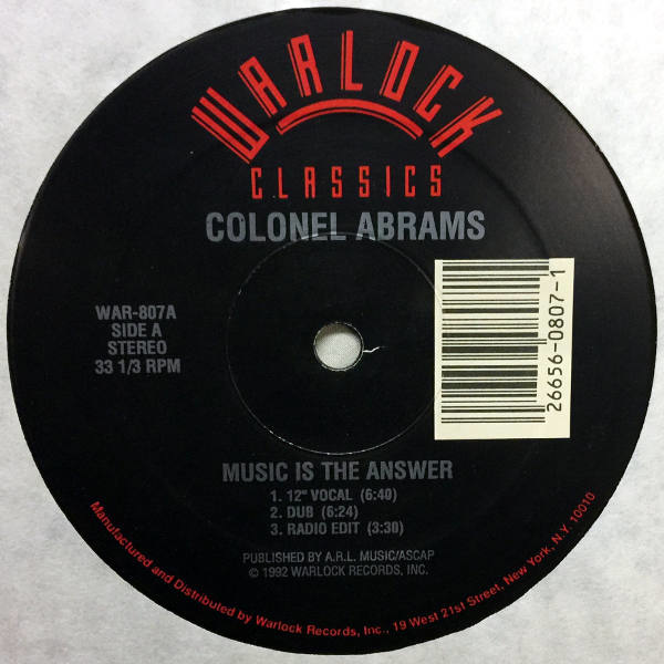 Colonel Abrams-Music Is The Answer