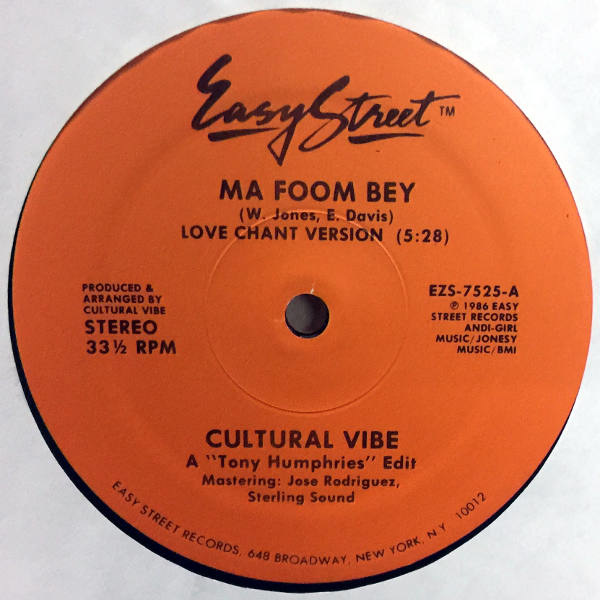 Cultural Vibe-Ma Foom Bey