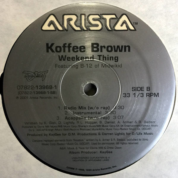 Koffee Brown Feat. B-12-Weekend Thing_2