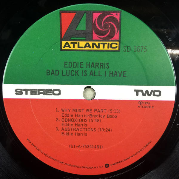 Eddie Harris-Bad Luck Is All I Have_4