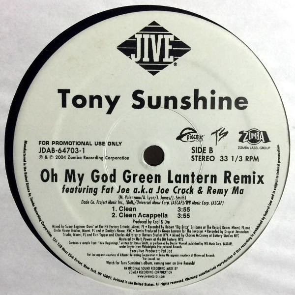 Tony Sunshine-Oh My God Green Lantern Remix_2