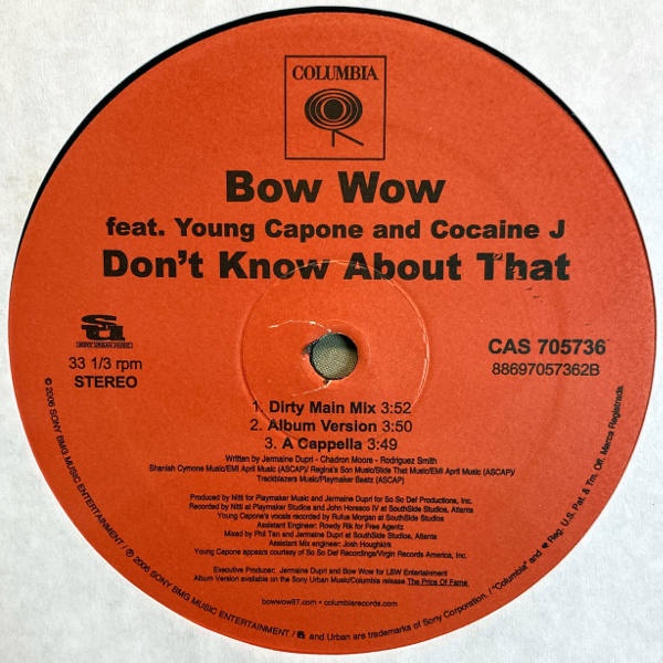 Bow Wow-Don't Know About That_2