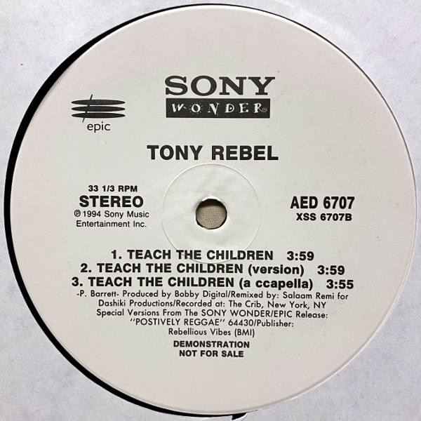 Tony Rebel-Teach The Children