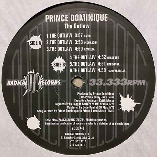 Prince Dominique-The Outlaw