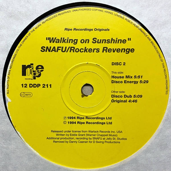 SNAFU-Rockers Revenge-Walking On Sunshine_3