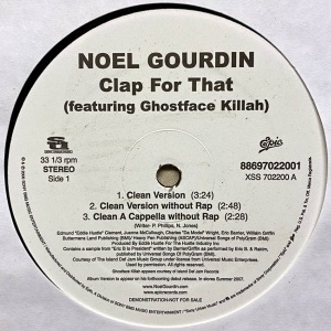 Noel Gourdin-Clap For That feat. Ghostface Killah