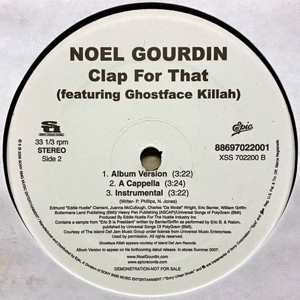 Noel Gourdin-Clap For That feat. Ghostface Killah_2