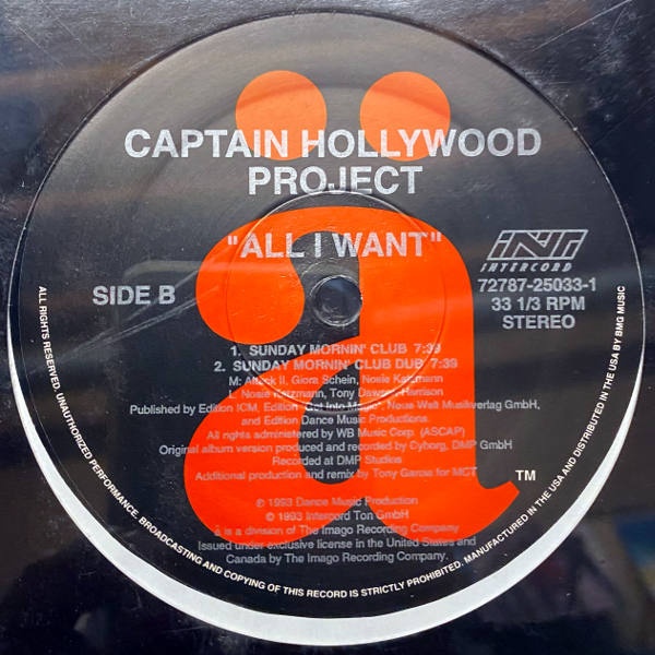 Captain Hollywood Project-All I Want_2