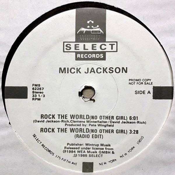 Mick Jackson-Rock The World No Other Girl_3