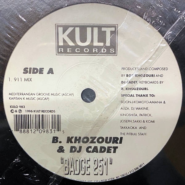 Bobby Khozouri-Dj Cadet-Badge 251