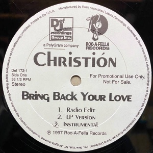 Christion-Bring Back Your Love