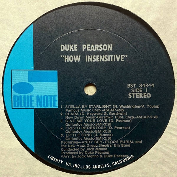 Duke Pearson-How Insensitive_3