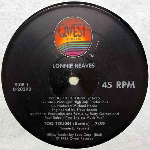 Lonnie Reaves-Too Tough