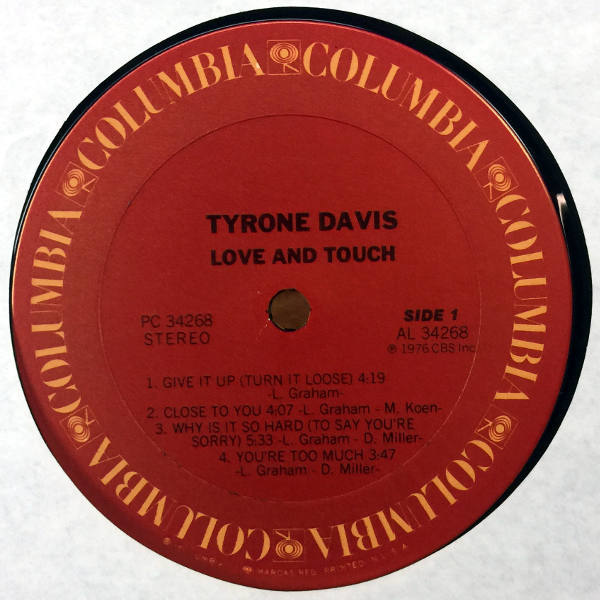 Tyrone Davis-Love And Touch_3