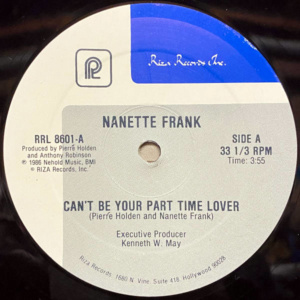 Nanette Frank-Can't Be Your Part Time Lover