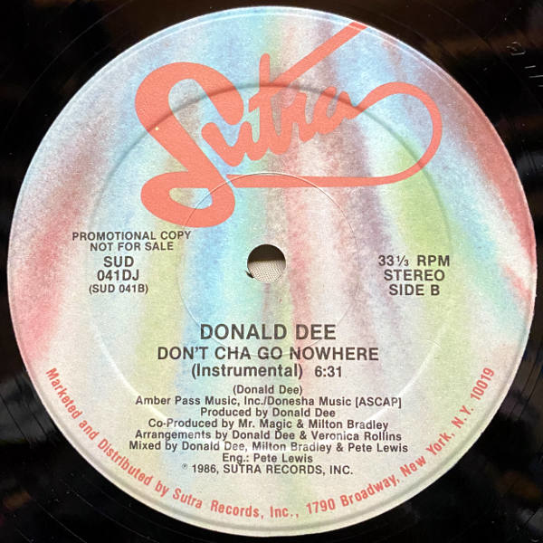 Donald Dee-Don't Cha Go Nowhere_2