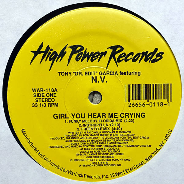 Tony Garcia-Girl You Hear Me Crying