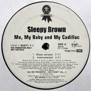 Sleepy Brown-Me My Baby My Cadillac