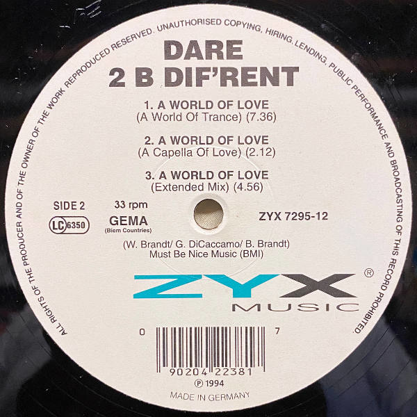 Dare 2B Dif'rent-World Of Love_2