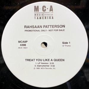 Rahsaan Patterson-Treat You Like A Queen