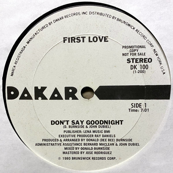 First Love-Don't Say Goodnight