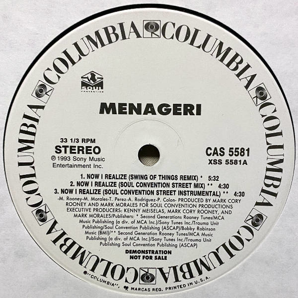 Menageri-Now I Realize