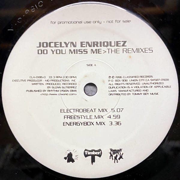 Jocelyn Enriquez-Do You Miss Me (The Remixes)