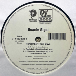 Beanie Sigel-Remember Them Days