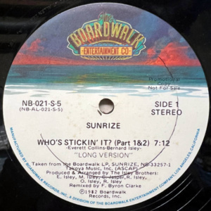 Sunrize-Who's Stickin' It?