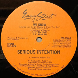 Serious Intention-We Know